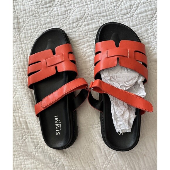 SIMMI LONDON Adelle Chunky Footbed Slide Sandals Women's Size US 11 - Picture 1 of 5